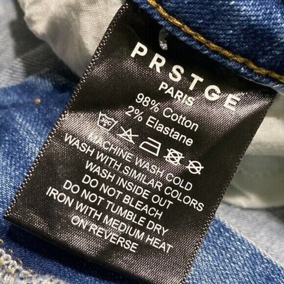 Prstge Paris mens  jeans in size 42 cardi skinny fit - Picture 10 of 11